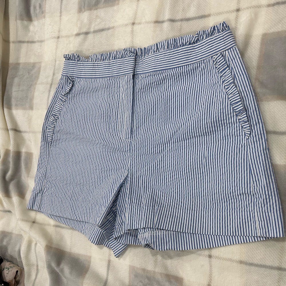 J Crew Factory seersucker shorts